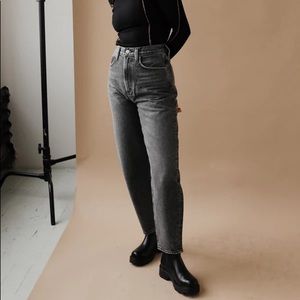 AGOLDE Balloon Jean in Black Tea Size 28